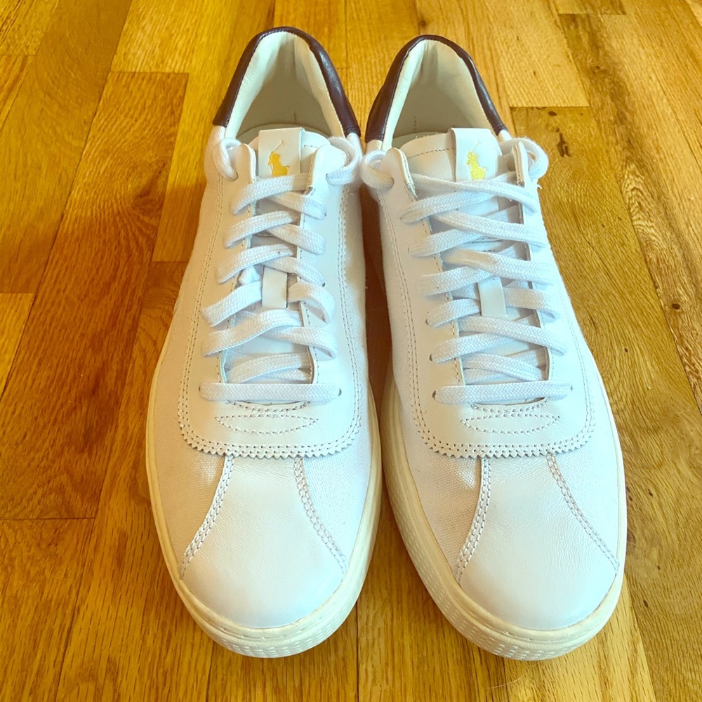 White and Navy blue Polo by Ralph Lauren.